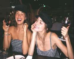 Caitlin Carver consuming alcohol